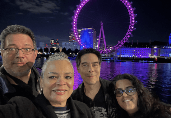 Modern Advocates community members by the London Eye